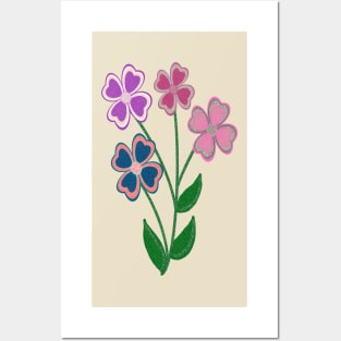 Glitter Flower Bush Posters and Art